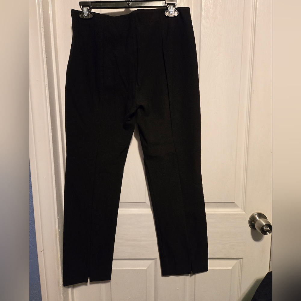 Vince Stitch-Front Seam Leggings Color Black Size L/G - Picture 4 of 16